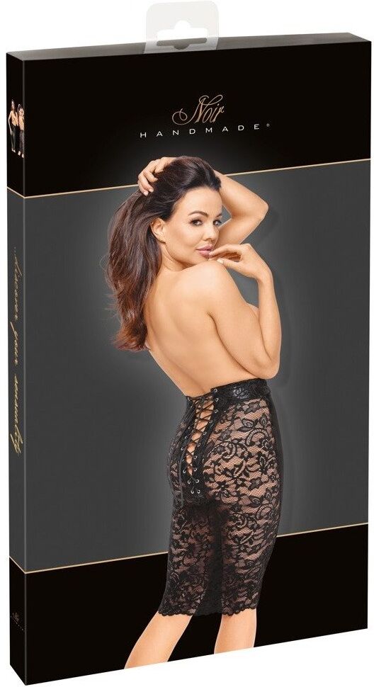 Noir HandMade Jupe crayon taille haute Libido Exclusive