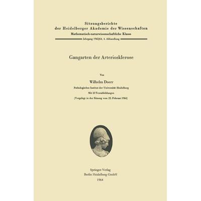 Gangarten der Arteriosklerose, Taschenbuch von Wilhelm Doerr, Springer Berlin, 978-3-662-11815-3