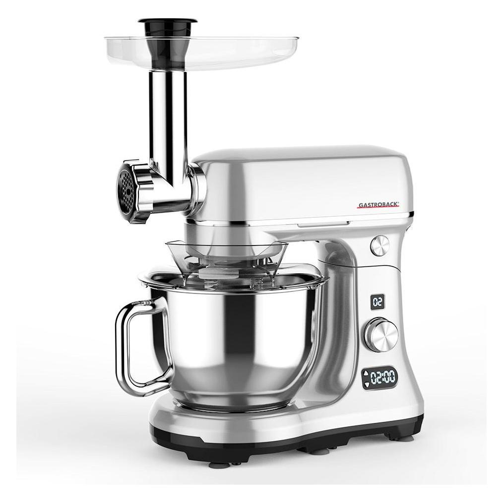 Gastroback Küchenmaschine Advanced Digital 40977 Silber (5 l, 600 W) (40977)