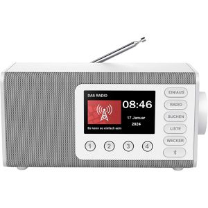 Hama Radio DR1001BT DAB+, Bluetooth, weiß