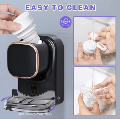 Inspire Essentials AutoPress Wall Mounted Automatic Toothpaste Dispenser Touch Free Bathroom white