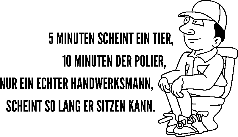 Ambiance-sticker Sticker citation Wc 5 minuten, 10 minuten ...