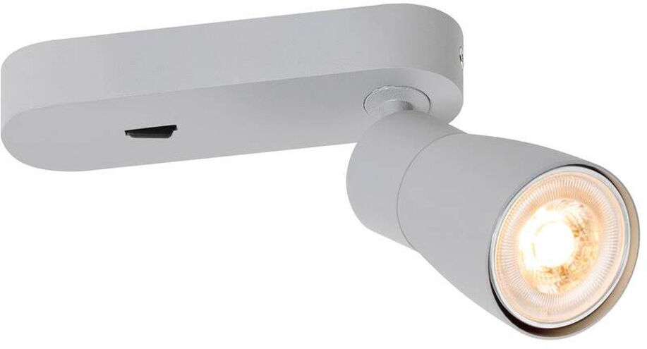 Slv Puri 2.0 Dome, Wand- Und Deckenaufbauleuchte, Schalter, Rechteckig, 1x Max. 6w Gu10, Grau - Wand- Und Deckenleuchten