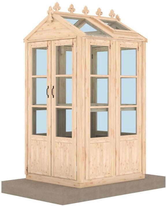 4x4 Shire Hemsby Wooden Greenhouse with Muti-access