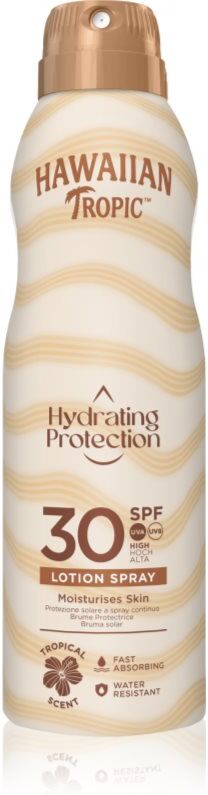 Hawaiian Tropic Hydrating Protection Lotion Spray Bräunungsspray SPF 30 177 ml