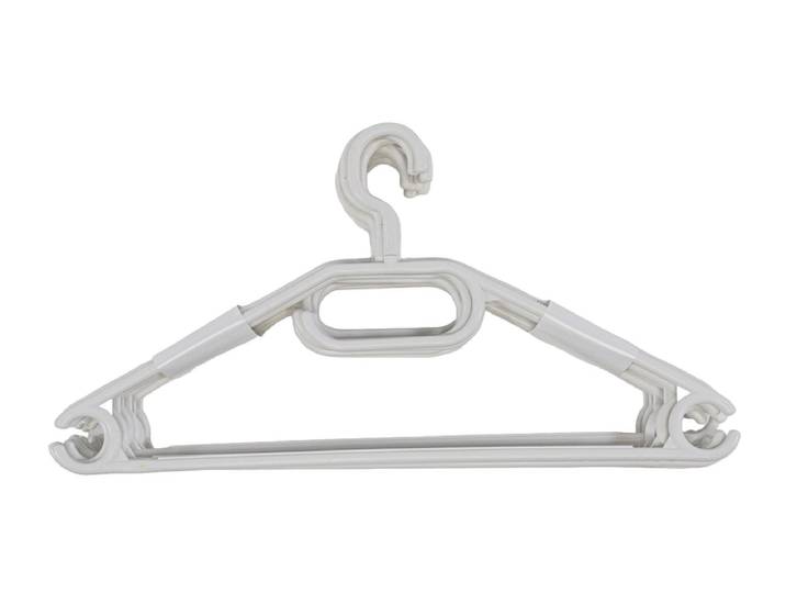 Set 10 Kleiderbügel TWIST Weiss