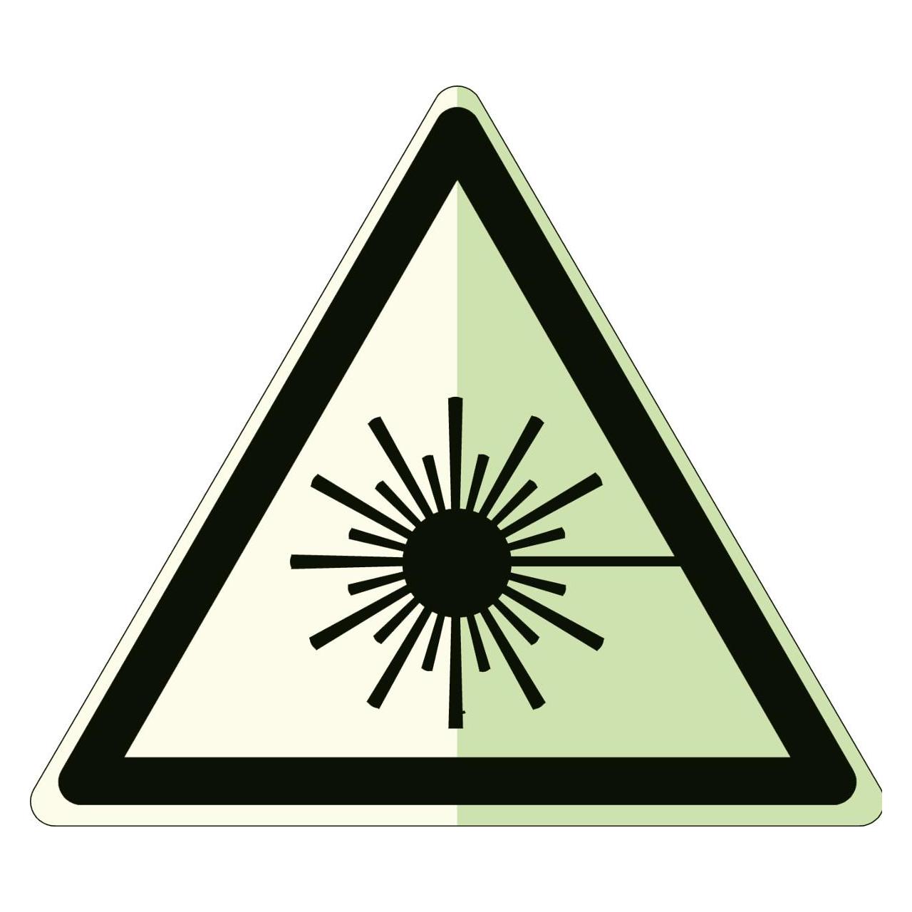 Brady Langnachleuchtende Sicherheitsschilder - Warnung Laserstrahl (836135)