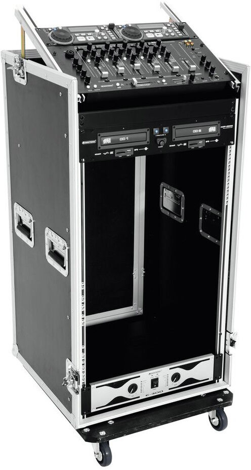 Roadinger Spezial-Kombi-Case Profi, 20he Mit Rollen