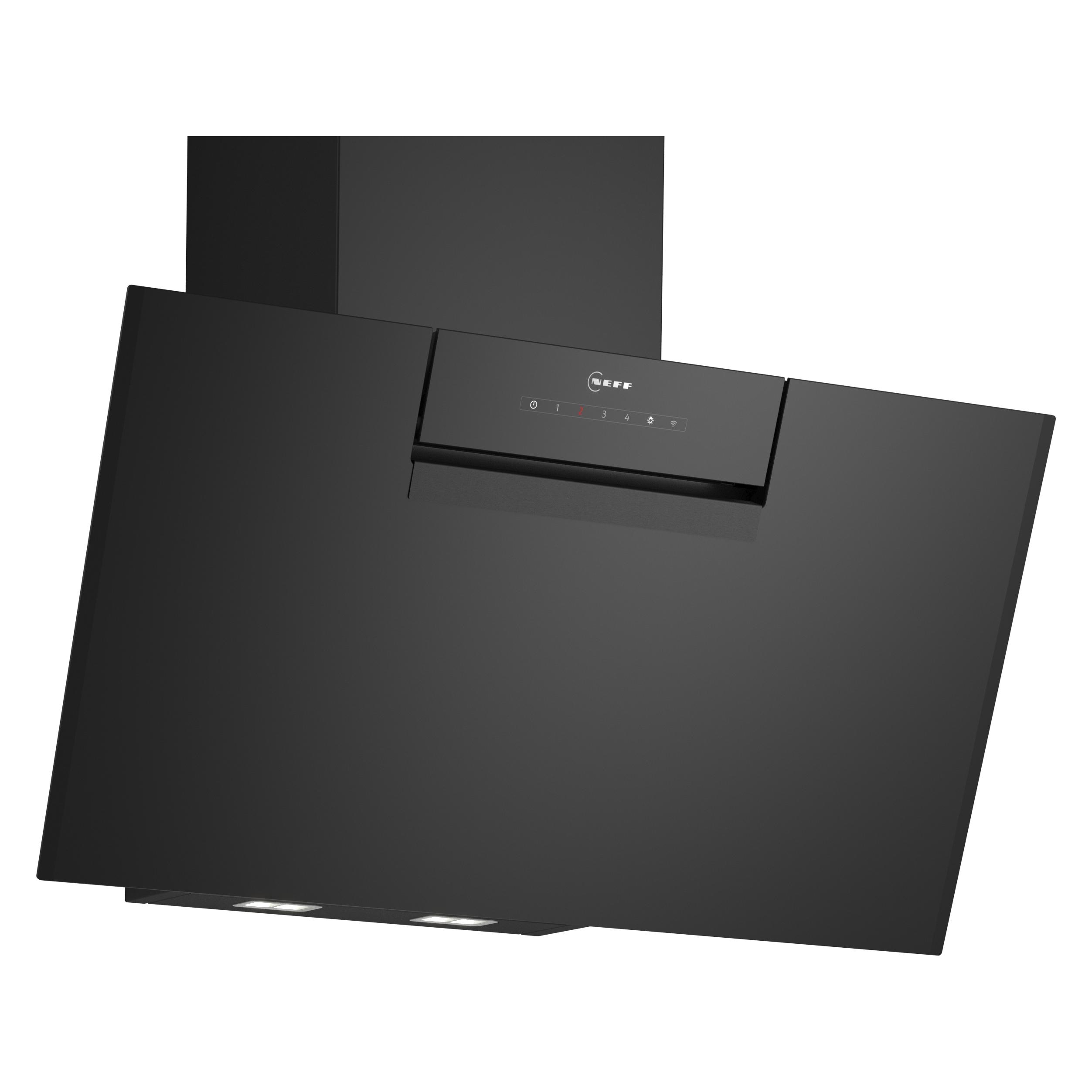 Neff N 50, Wandesse, 80 cm, Klarglas schwarz bedruckt, D85IFN1S0 (Wandhaube) (D85IFN1S0)