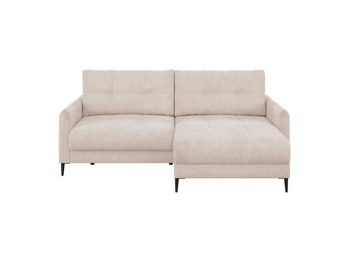 Ecksofa Polis Webstoff creme, 221x142cm
