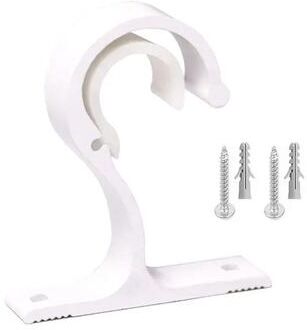 Inspire Essentials Aluminum Curtain Rod Bracket Wall Mount Ceiling Rod Holder 3