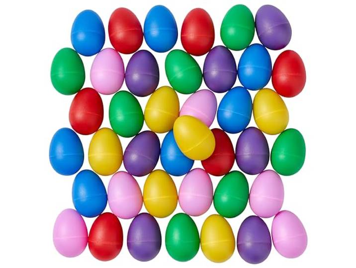 THE TWIDDLERS 40 Schudeieren Muziekinstrument voor Kinderen - Muzikale Eitjes Maracas, Sambaballen, Rammelaars - Uitdeelcadeautjes, Traktaties, Pasen, Eieren Zoeken