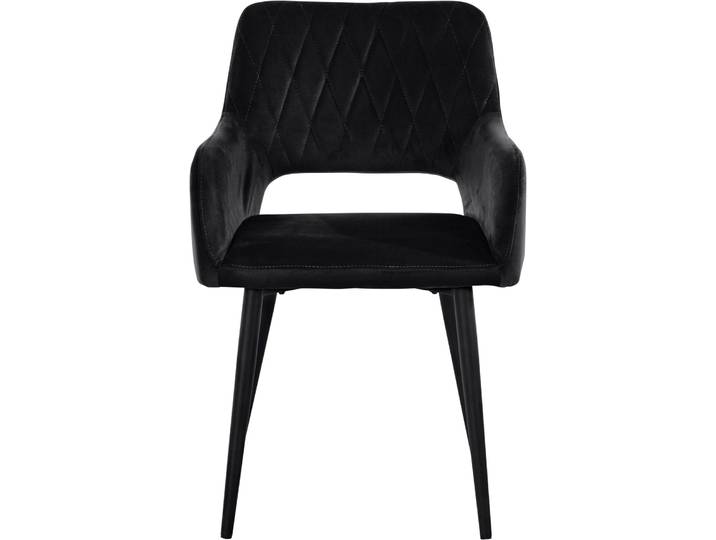 Chaise de salle à manger 2 pack noir