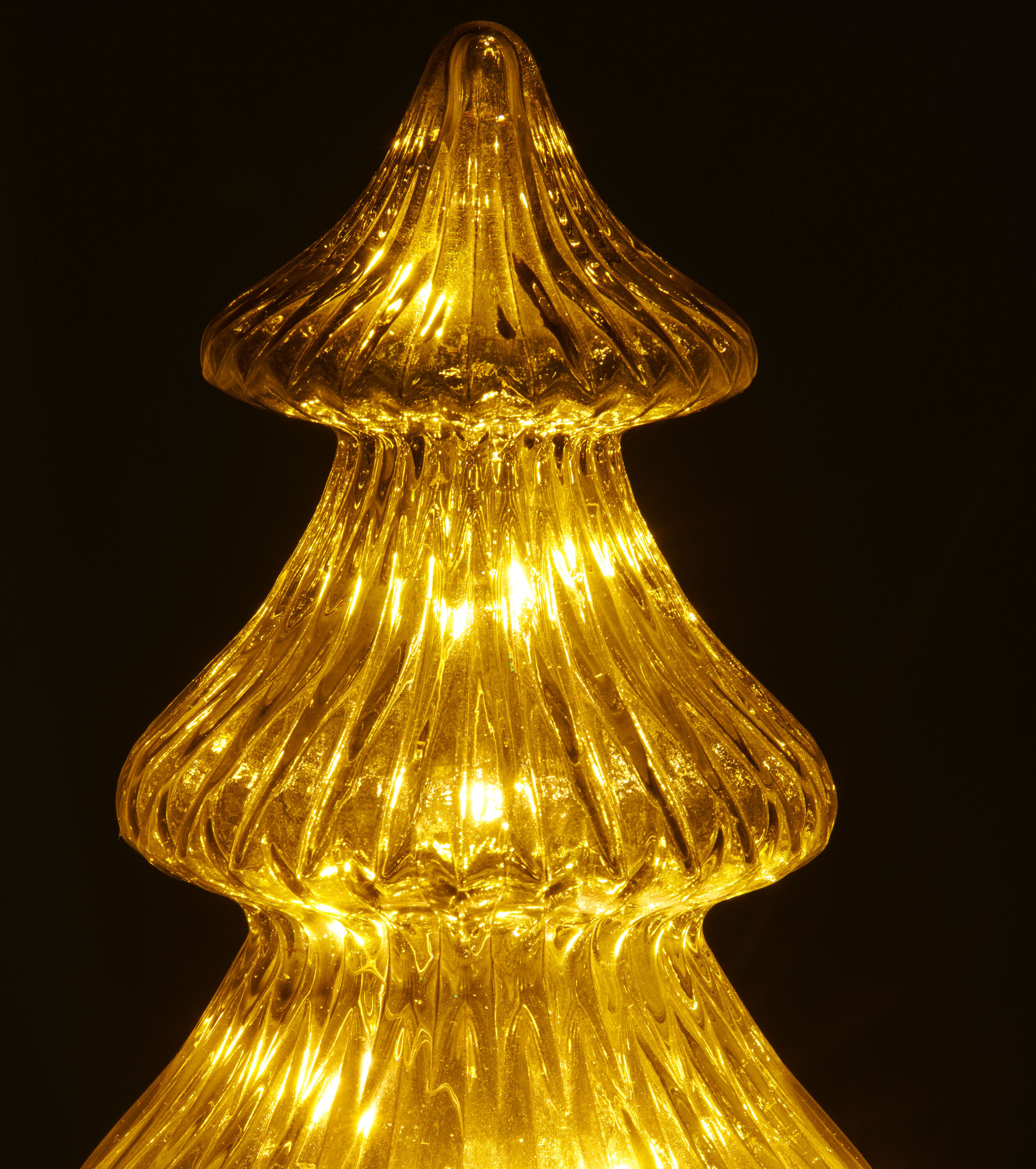 LED Dekofigur CREATIV HOME "Deko-Figur Tannenbaum", grün, H:21cm Ø:13cm, Leuchten, LED Dekofigur, mit LED-Beleuchtung