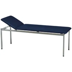 Untersuchungsliege classic ozean, graualumium lackiert, inkl. Rollenhalter