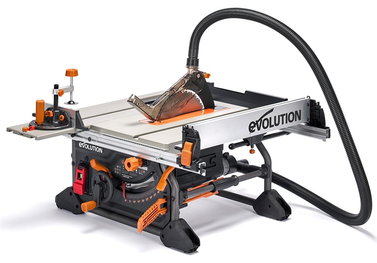 Evolution Power Tools Evolution R255TBL+ multifunctionele tafelzaag met 255 mm zaagblad en 28 tanden