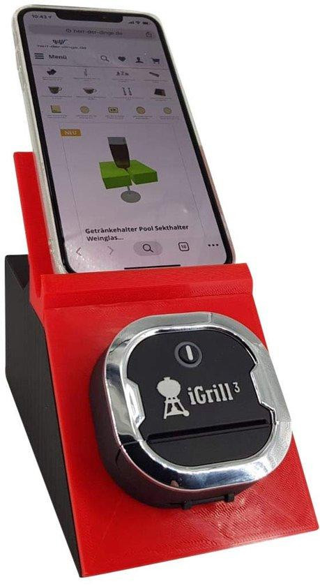 eXODA Bluetooth-thermometerhouder met tabletstandaard voor barbecueën