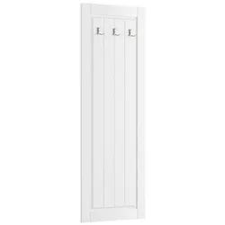 Garderobenpaneel Kiefer weiss im Landhausstil 3 Kleiderhaken