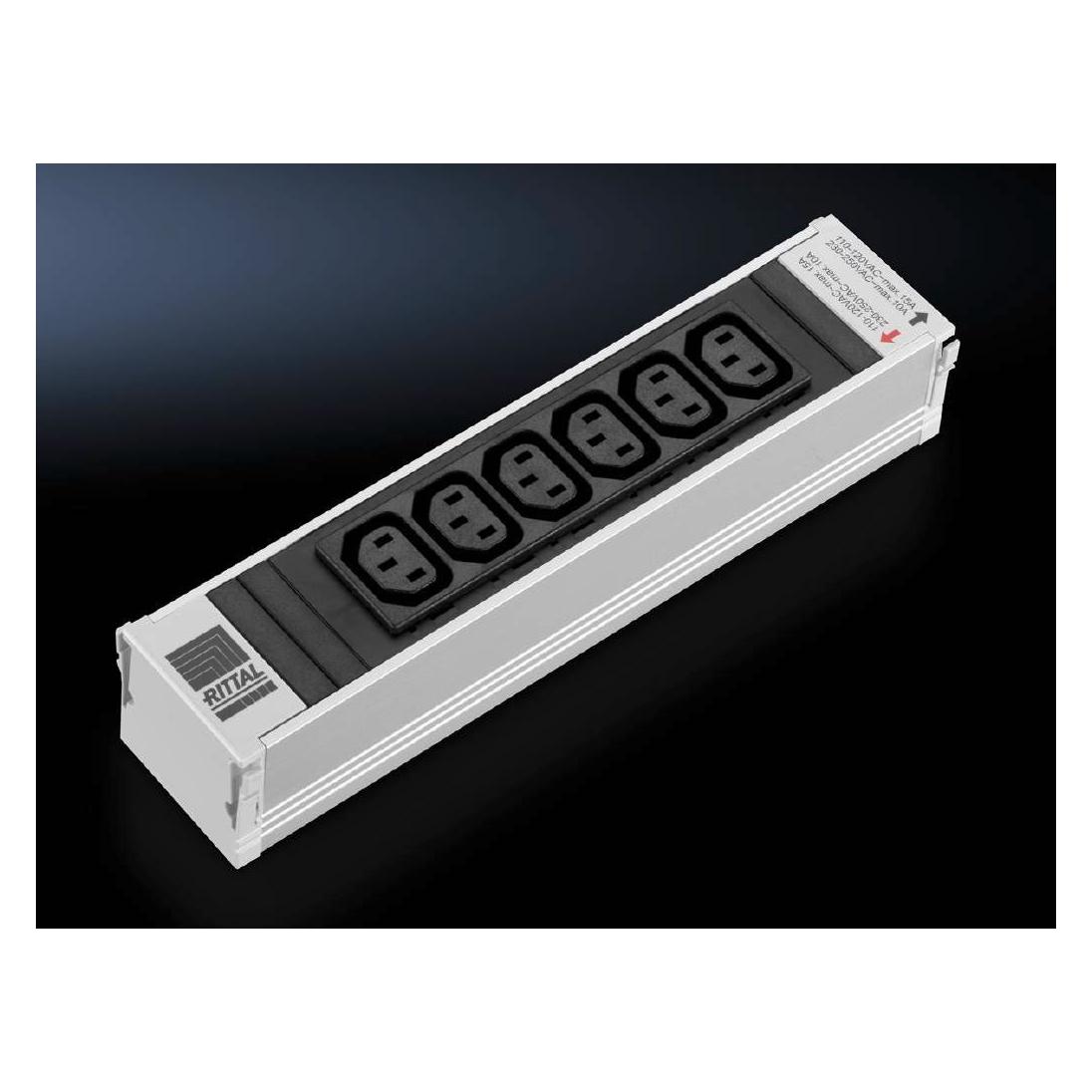 Rittal PSM Plus socket modules 6 x IEC 320 socket C13 (7856080)