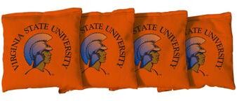 Skip's Garage Virginia State VSU Trojans Orange Cornhole Bags