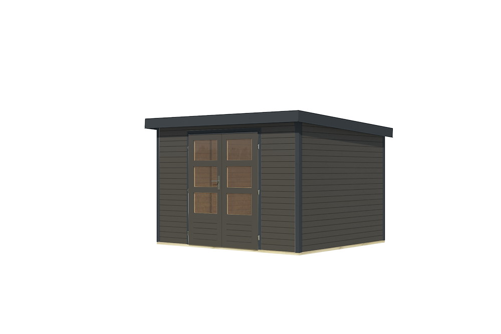 KARIBUHOLZT GH Jupiter 5 B 302x242x211cm terragrau anthrazit 16988254