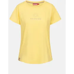 Derbe T-Shirt Weit Weg Damen Gelb GOTS Organic