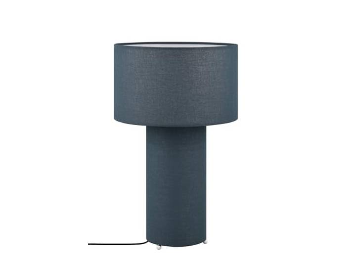 TRIO Lampe de table Bale 505200112\, tissu bleu\, sauf 2x E27