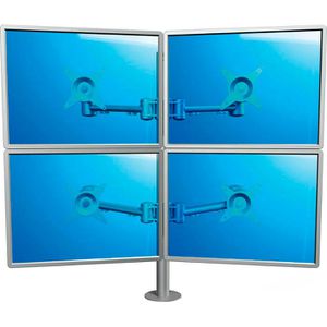 Dataflex Monitorhalterung ViewMate 622, VESA 75x75 & 100x100mm, für Tisch, höhenverstellbar, drehbar, bis 24 Zoll, 4 Monitore