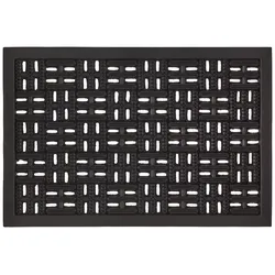 Fußmatte Karo in Schwarz ca. 40x60cm