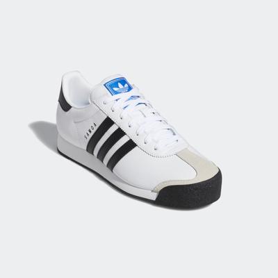 Sneaker ADIDAS ORIGINALS "SAMOA", Herren, Gr. 43, schwarz-weiß (runwht, schwarz), Leder, Synthetik, Schuhe Sneaker