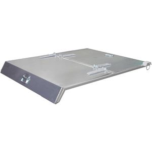 BAUER Kippbehälter-Deckel 4498-02-0800, aus verzinktem Stahl, für Kippbehälter EXPO, EXPO-E, SK, 3S, S3S & 4A 600
