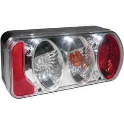 Eufab Anhänger-Rückleuchte Blinker, Bremslicht, Rückleuchte, Rückfahrscheinwerfer rechts 12 V Klarglas 11488