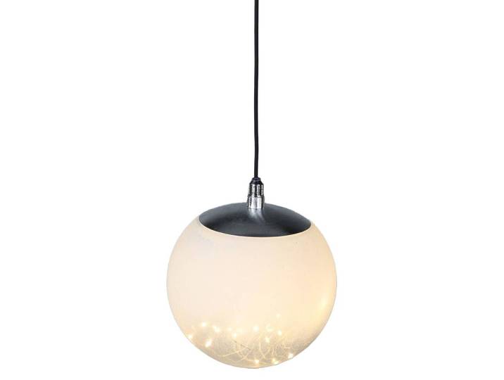 Dekorative leuchtende, transparente Kugel mit LED, Ø 18 cm