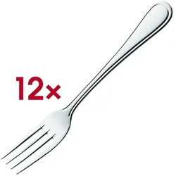 Solex 12er Pack Dessertgabel Selina silber