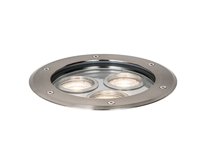 Ensemble de 3 spots de sol modernes en acier 3 lumières IP65 -