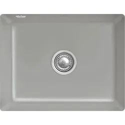 Villeroy und Boch Unterbauspüle 331002KD mit Ablaufgarnitur und Excenterbetätigung, Fossil