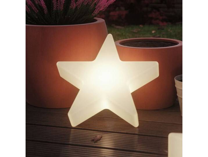 Paulmann Plug & Shine LED-Dekoleuchte Star Ø 40cm Star, dimmbar, weiß / opal, Kunststoff, Modern