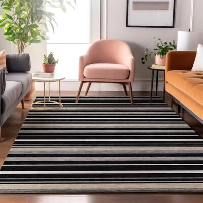 Addison Rugs Premium Washable Super Soft Sophisticated Stripe Mayfield Rug