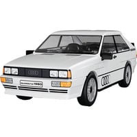 Audi Quattro 1980, Konstruktionsspielzeug weiß, Maßstab 1:35