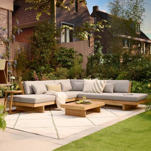 NOUS Garden loungeset Rilassante moderne L-vormige tuinmeubelset