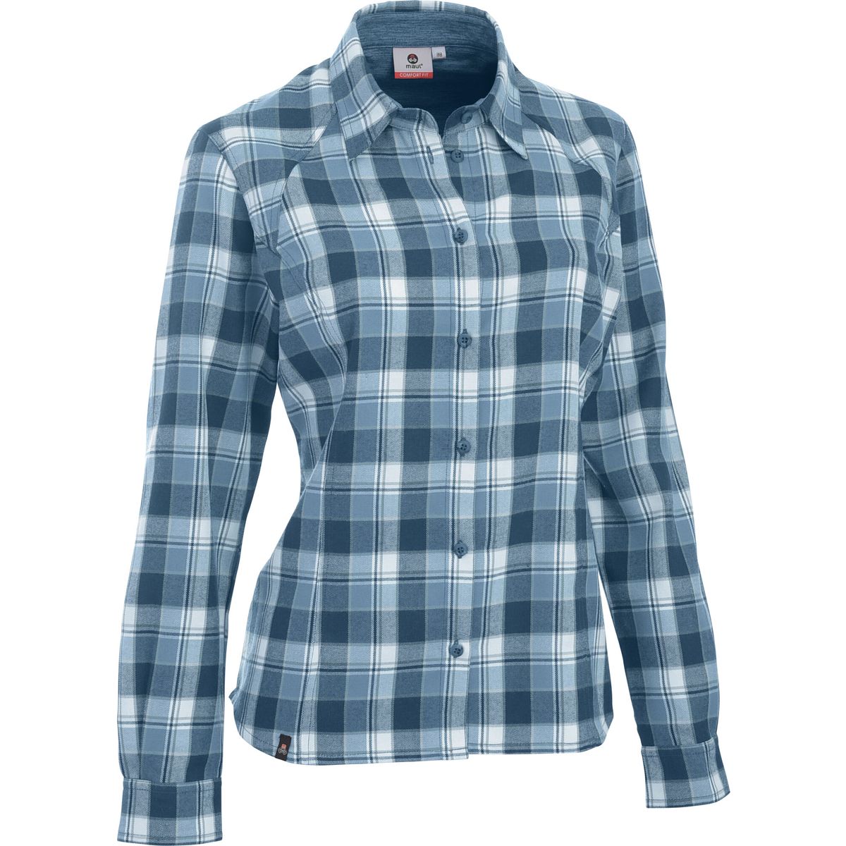 MAUL Sport Trento II - 1/1 Flanellbluse Karo himmelblau (79) 44 5430800958-79-44