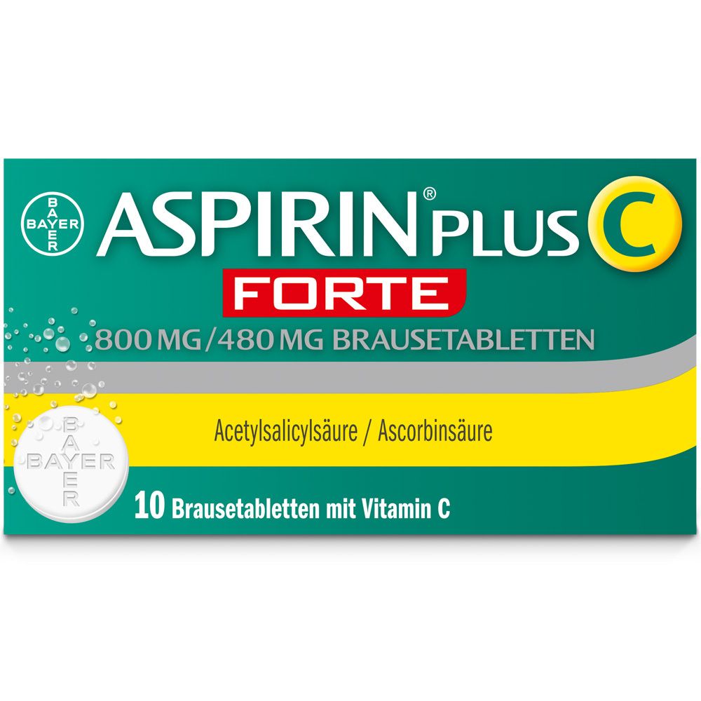 Aspirin plus C forte 800 mg/480 mg Brausetabletten 10 St