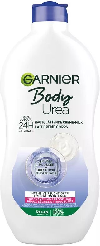 Garnier - Body Urea 24H Hautglättende Creme-Milk, 400 ml