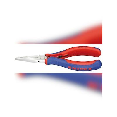 KNIPEX Elektronik-Greifzange, flache runde Backen, 145 mm