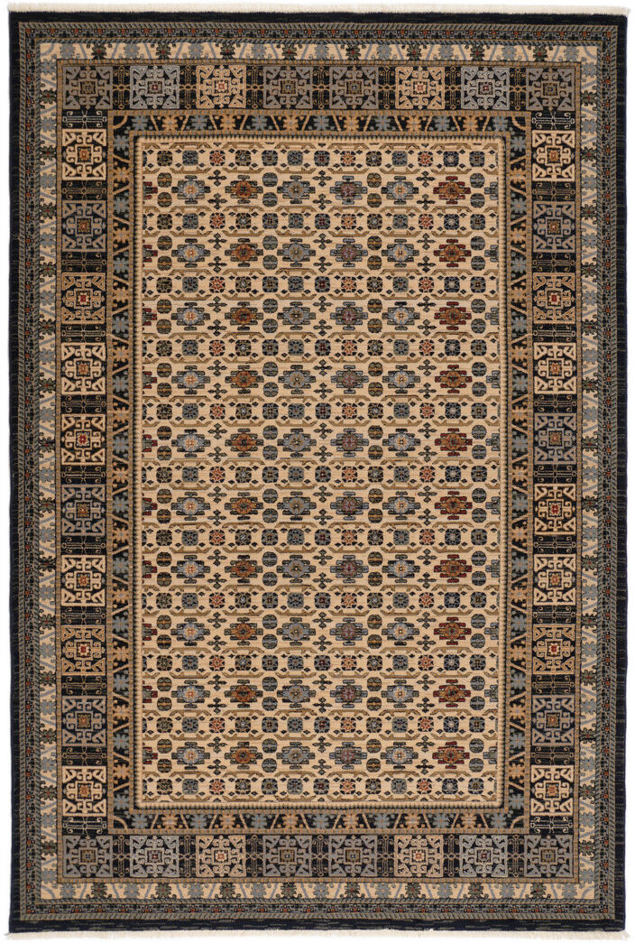 Theko Machine Woven Wool Beige/Black/Brown Indoor Rug Beige;Brown;Black Rectangle 60 x 90cm