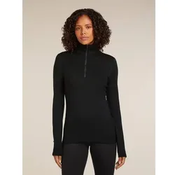 ICEBREAKER Damen Kleider halblg. Da Merino 260 Tech LS Half Zip, Größe XS in Schwarz Schwarz
