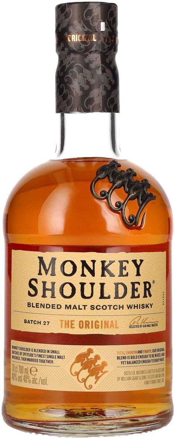 Monkey Shoulder THE ORIGINAL Blended Malt Batch 27 40% Vol. 0,7l