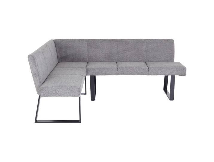 Livetastic Eckbank, Grau, Metall, 5-Sitzer, L-Form, 202x160 cm, Esszimmer, Bänke, Eckbänke