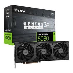 MSI RTX 5080 16G VENTUS 3X OC BLACK (16 GB, GDDR7) (V531-664R)