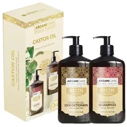 Arganicare, Beauty Geschenkset, Castor Shampoo And Conditioner Set (Haarpflege Set)